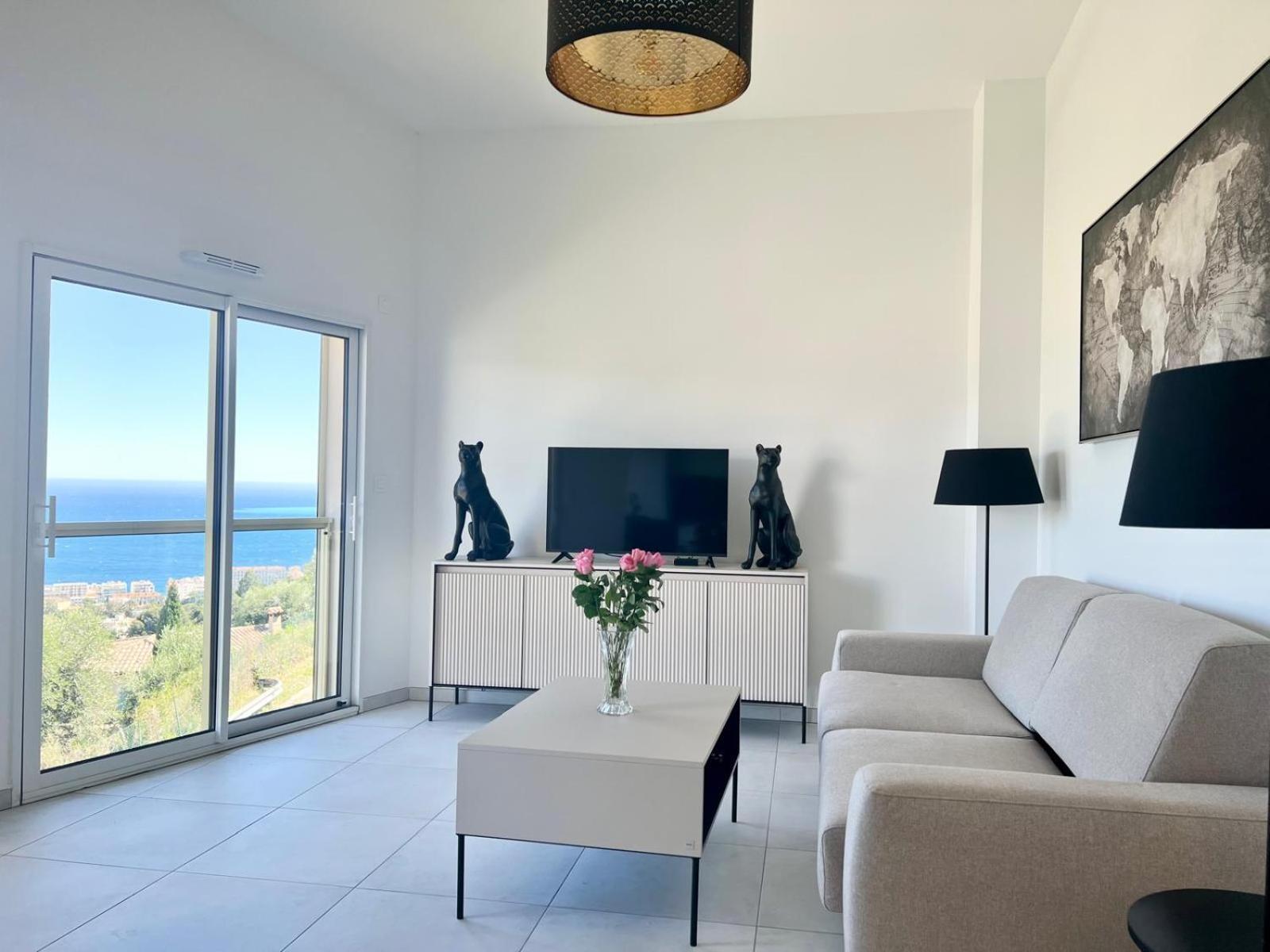 Panoramic Sea View Appartment Blue Pearl Nice Exteriör bild
