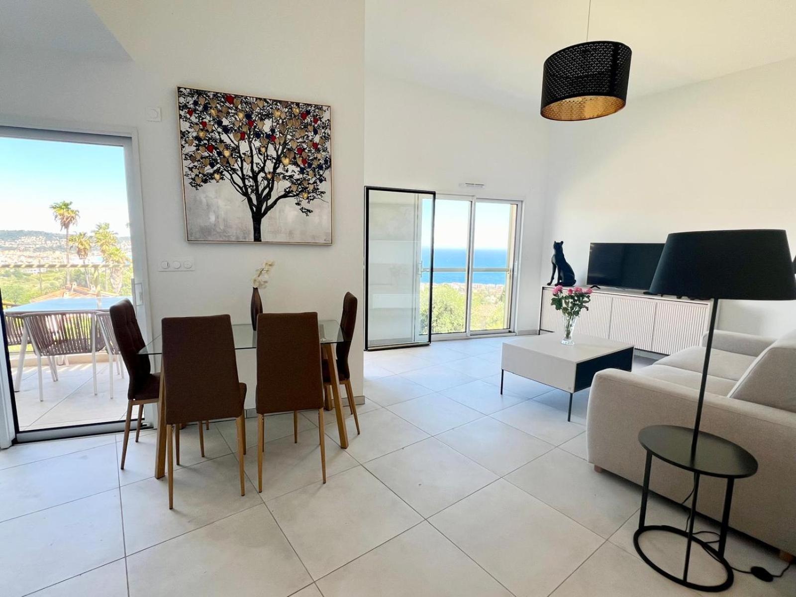 Panoramic Sea View Appartment Blue Pearl Nice Exteriör bild